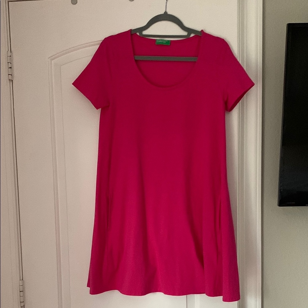 United Colors Of Benetton Pink Relaxed Short Sleeve T-Shirt